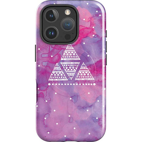 Pink Tribal Euphoria iPhone 16 Pro Magsafe Impact Case